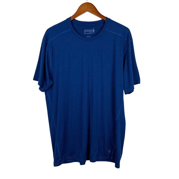 Smartwool Merino 150 Plant Based Dye Short Sleeve Shirt Blue T-shirt Men's XL - Picture 1 of 9